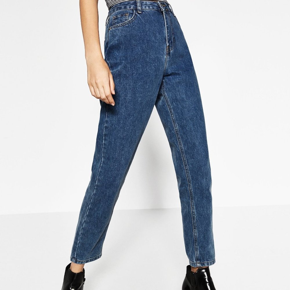 Zara - Mom Jean, Dark Blue